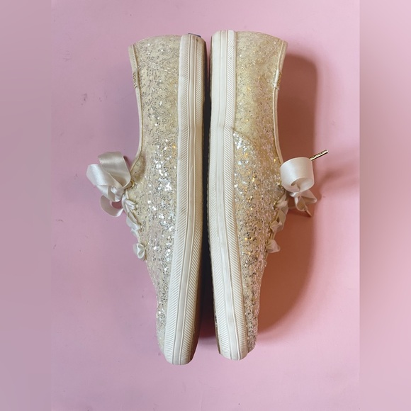 Keds X Kate Spade New York Champion Glitter Sneakers Women’s Size 8 - Picture 7 of 11